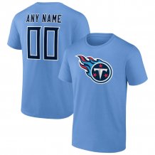 Tennessee Titans - Authentic Personalized Blue NFL T-Shirt