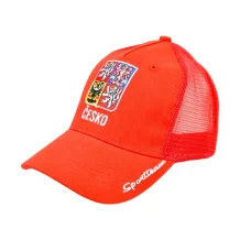 Česko Hokejová Fan Trucker Red Kšiltovka