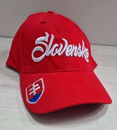 Slovensko - Wordmark Hockey Red Kšiltovka