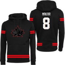 Kanada - Cale Makar 2026 Hokejová Mikina s kapucí
