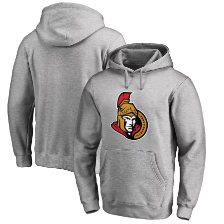 Ottawa Senators - Primary Logo Gray NHL Mikina s kapucňou
