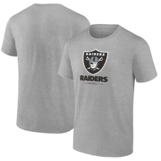 Las Vegas Raiders - Team Lockup Gray NFL T-Shirt