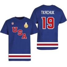 USA - Matthew Tkachuk 2026 Gold Medal Hokejové Tričko