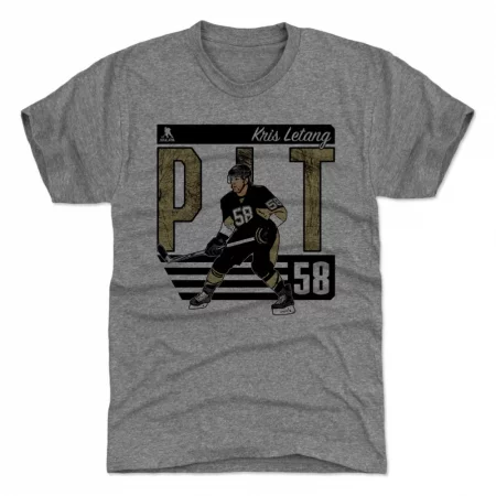 Pittsburgh Penguins - Kris Letang City Gray NHL T-Shirt