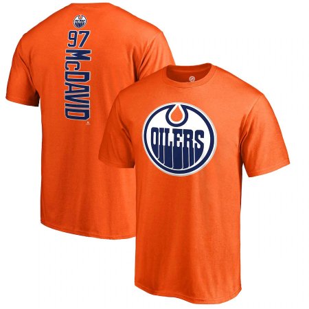 Edmonton Oilers - Connor McDavid Backer Orange NHL Tričko