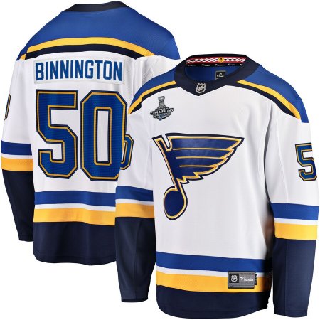 St. Louis Blues - Jordan Binnington 2019 Stanley Cup Champs Breakaway NHL Trikot
