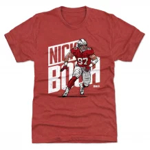 San Francisco 49ers - Nick Bosa Slant Red NFL T-Shirt