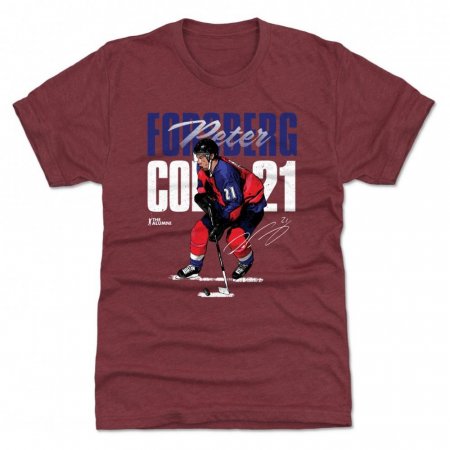 Colorado Avalanche - Peter Forsberg Bold Purple NHL T-Shirt