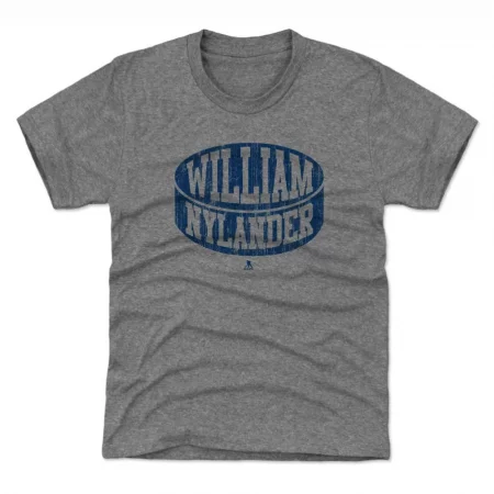 Toronto Maple Leafs Youth - William Nylander Puck Gray NHL T-Shirt