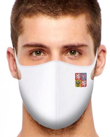Sport Protective face mask Czech All White / volume discount