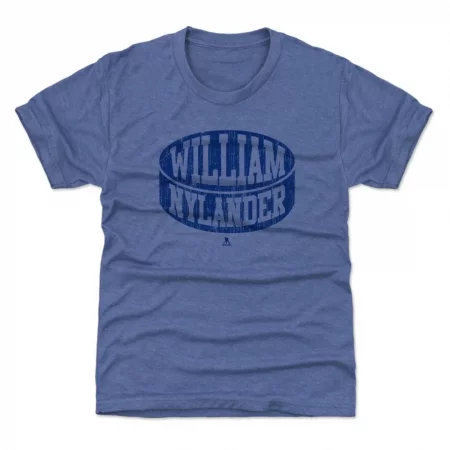 Toronto Maple Leafs Youth - William Nylander Puck Blue NHL T-Shirt