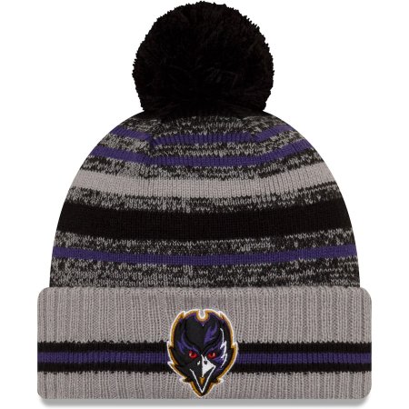 Baltimore Ravens - 2021 Sideline Road NFL Knit hat
