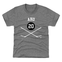 Carolina Hurricanes Kinder - Sebastian Aho Sticks Gray NHL T-Shirt
