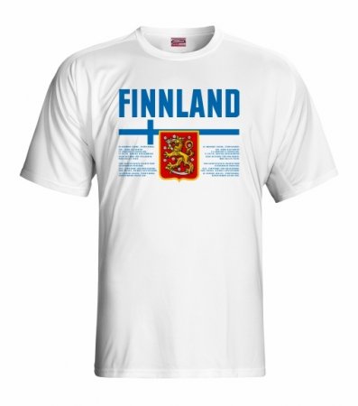 Fínsko - verzia.1 Fan Tričko - Velikost: M