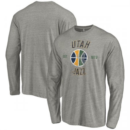 Utah Jazz - Heritage Tri-Blend NBA Tričko s dlhým rukávom