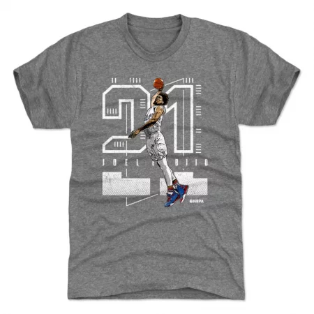 Philadelphia 76ers - Joel Embiid Future Gray NBA Tričko