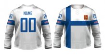 Finland - 2014 Sochi Hockey Fan Jersey + Minijersey/Customized