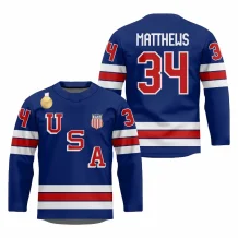 USA - Auston Matthews 2026 Gold Medal Hokejový Replica Fan Dres