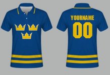 Sweden - Sublimed Fan Polo Tshirt