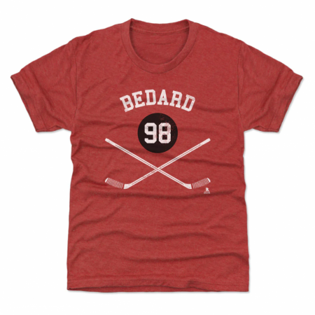 Chicago Blackhawks Detské - Connor Bedard Sticks Red NHL Tričko
