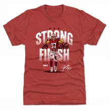 San Francisco 49ers - Nick Bosa Strong Finish Red NFL T-Shirt