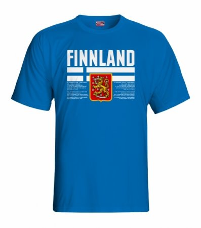 Fínsko - verzia.1 Fan Tričko - Veľkosť: XL