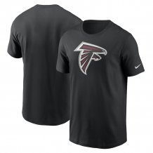 Atlanta Falcons - Primary Logo NFL Black T-shirt