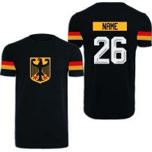 Nemecko - 2026 Hokejové Tričko/Vlastné meno a číslo - čierna