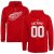 Detroit Red Wings kinder - Team Authentic NHL Hoodie/Name und Nummer