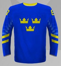Švédsko - 2018 MS v Hokeji Replica Fan Dres/Vlastní jméno a číslo