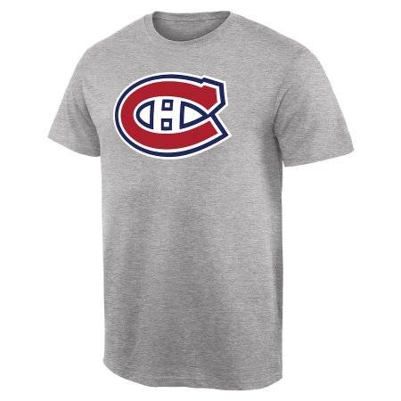 Montreal Canadiens - Primary Logo Gray NHL Tshirt - Wielkość: S/USA=M/EU