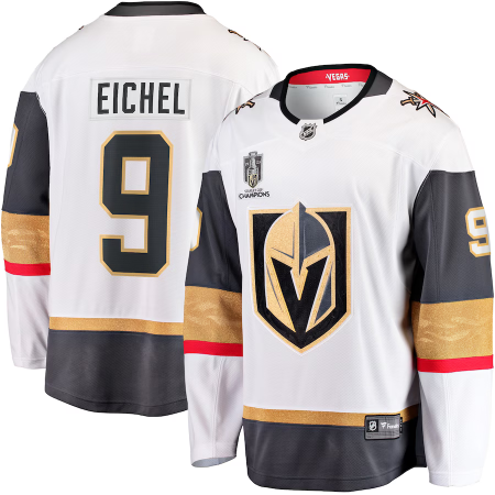Vegas Golden Knights - Jack Eichel 2023 Stanley Cup Champs Away NHL Trikot