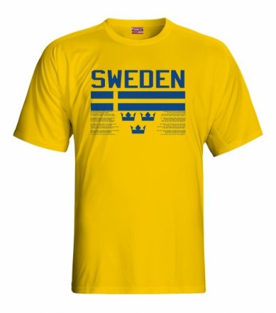 Švédsko - verzia.1 Fan Tričko