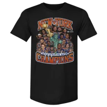 New York Knicks - 2026 Champs Caricature Black NBA Tričko