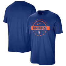 New York Knicks - 2025 Authentic Practice Blue NBA T-shirt