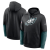 Philadelphia Eagles - 2024 Sideline Club Pullover Black NFL Mikina s kapucí