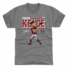 Kansas City Chiefs - Travis Kelce Cartoon NFL T-Shirt