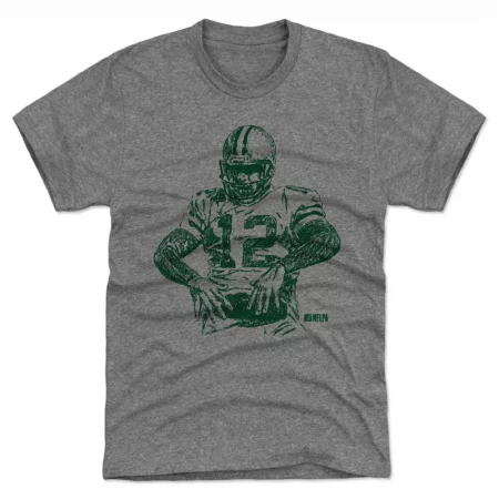 Green Bay Packers - Aaron Rodgers Scribble Gray NFL T-Shirt