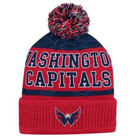 Washington Capitals Dětská - Puck Pattern NHL Zimní čepice