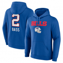 Buffalo Bills - Tyler Bass Wordmark NFL Mikina s kapucňou