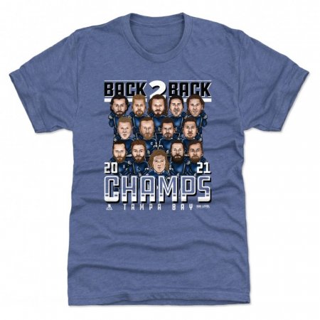 Tampa Bay Lightning - 2021 Stanley Cup Champs Faces NHL T-shirt