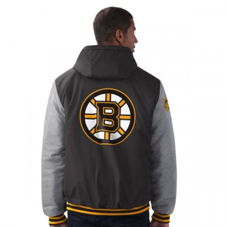 Boston Bruins Vintage Reebok Brown Hooded Sweatshirt