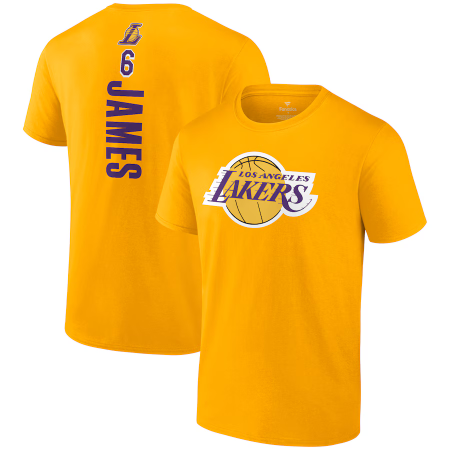 Los Angeles Lakers - LeBron James Playmaker Gold NBA Tričko