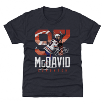 Edmonton Oilers Youth - Connor McDavid Landmark Navy NHL T-Shirt