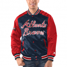 Atlanta Braves - Full-Snap Varsity Satin MLB Kurtka
