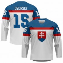 Slovakia - Dalibor Dvorsky Replica Fan Jersey White