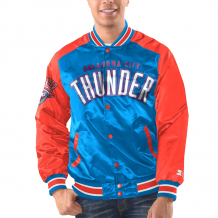 Oklahoma City Thunder - Full-Snap Varsity Satin NBA Jacket