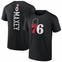 Philadelphia 76ers - Tyrese Maxey Black NBA T-Shirt