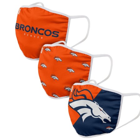 Denver Broncos - Sport Team 3-pack NFL Gesichtsmask