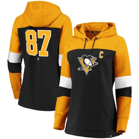 Pittsburgh Penguins Frauen - Sidney Crosby Heavy Block NHL Hoodie mit Kapuze